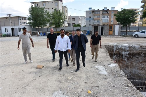 Kaymakamımız Sayın  Mevlana KÜRKCÜ, İlçemizde Yapımına Başlanan Ortaokul İnşaatında İncelemelerde Bulundu