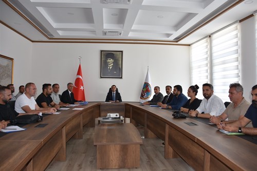 Kaymakamımız Sayın Mevlana KÜRKCÜ Başkanlığında Haziran  Ayı Eğitim Değerlendirme Toplantısı Gerçekleştirildi
